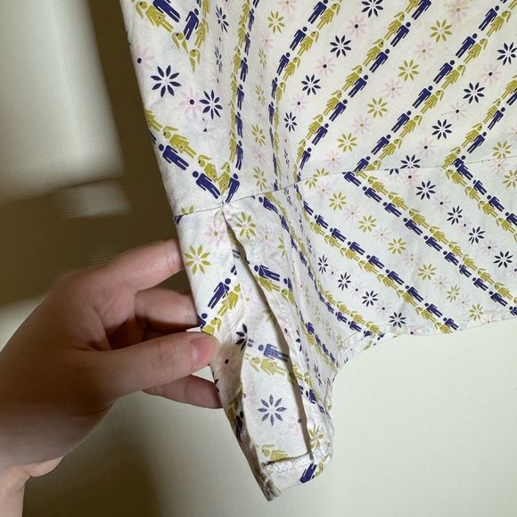 Vintage Y2K Fossil Women's Skirt mini with side slit men women print 6 cotton - Picture 5 of 11